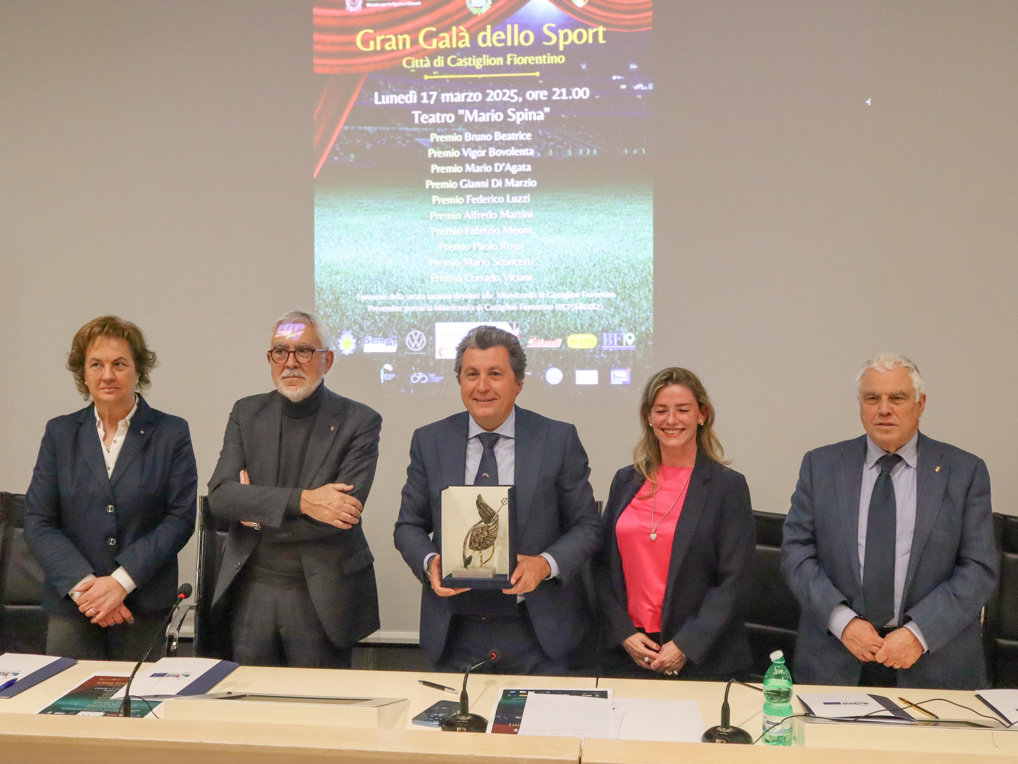 Gran Galà dello Sport “Città di Castiglion Fiorentino”. A Coverciano presentata l'edizione 2025