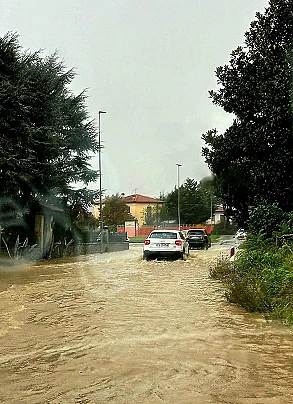 La furia del maltempo non risparmia Castiglion Fiorentino.