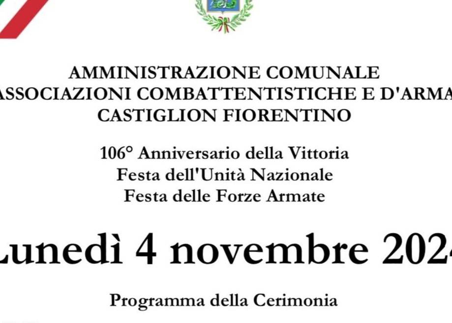 Castiglion Fiorentino celebra il IV Novembre.